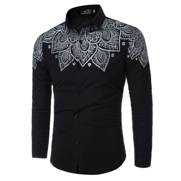 Stílusos férfi ing rátéttel, két színben