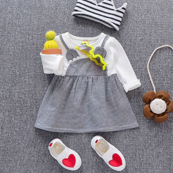 Gyerekruha O-alakú gallérral és hosszú ujjú, két színben