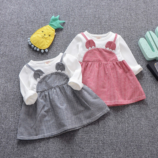 Gyerekruha O-alakú gallérral és hosszú ujjú, két színben