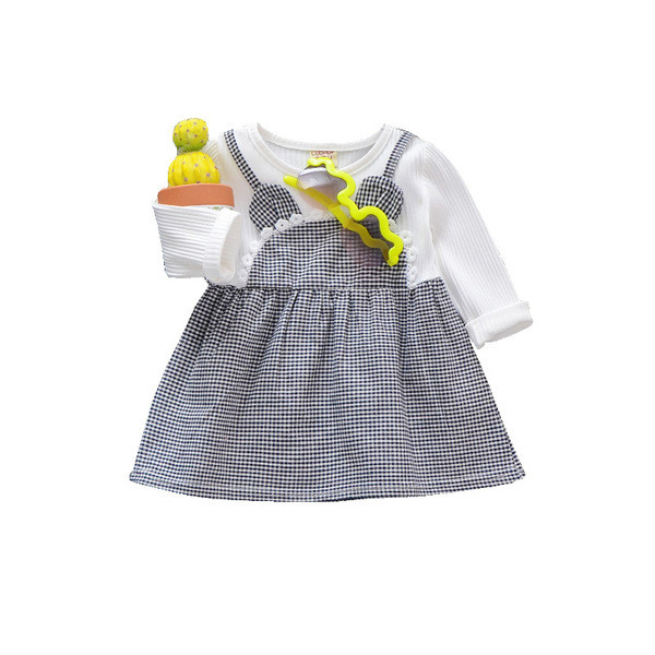 Gyerekruha O-alakú gallérral és hosszú ujjú, két színben