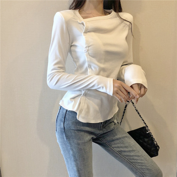 Női alkalmi fehér blúz