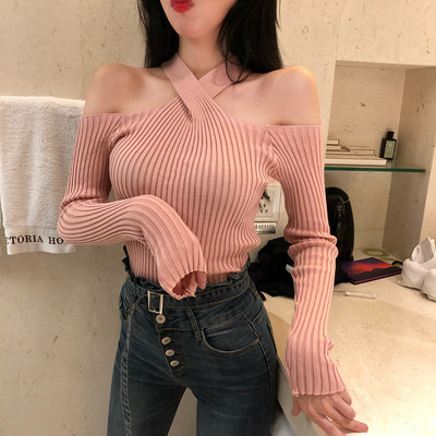 Μοντέρνα γυναικεία μπλούζα σε δύο χρώματα