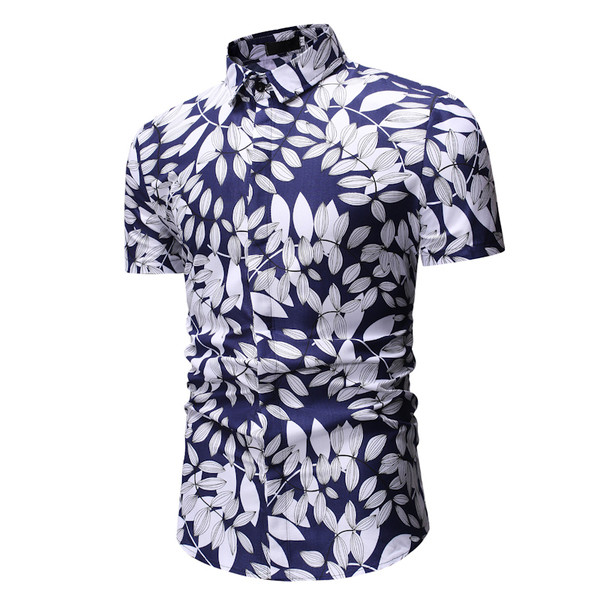 Színes férfi ing jobb és rövid ujjú - Vékony modell