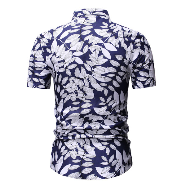 Színes férfi ing jobb és rövid ujjú - Vékony modell