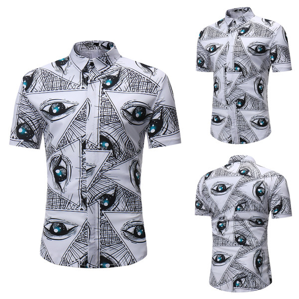 Modern férfi ing jobb és rövid ujjú - Karcsú modell