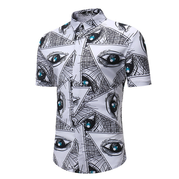 Modern férfi ing jobb és rövid ujjú - Karcsú modell