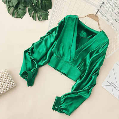 Modern női ing több színben V-nyakkal