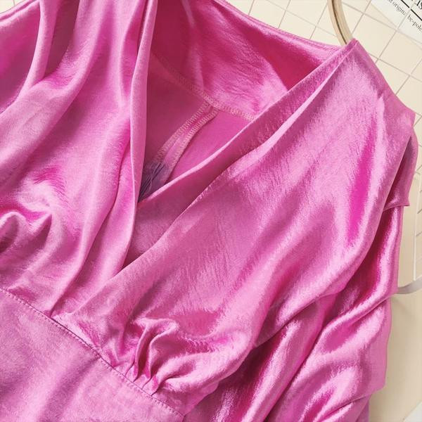 Modern női ing több színben V-nyakkal