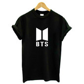 Ежедневна дамска тениска с BTS щампа в няколко цвята