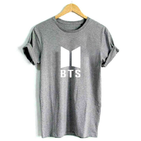 Καθημερινή γυναικεία μπλούζα με εκτύπωση BTS σε διάφορα χρώματα