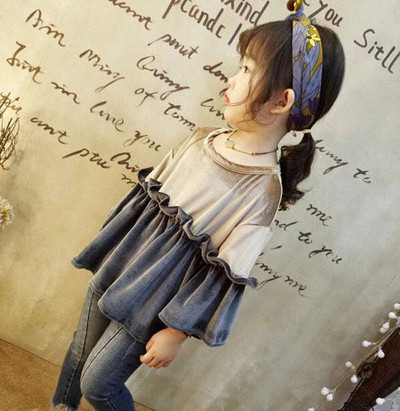 Modern gyerekblúz lányoknak két színben