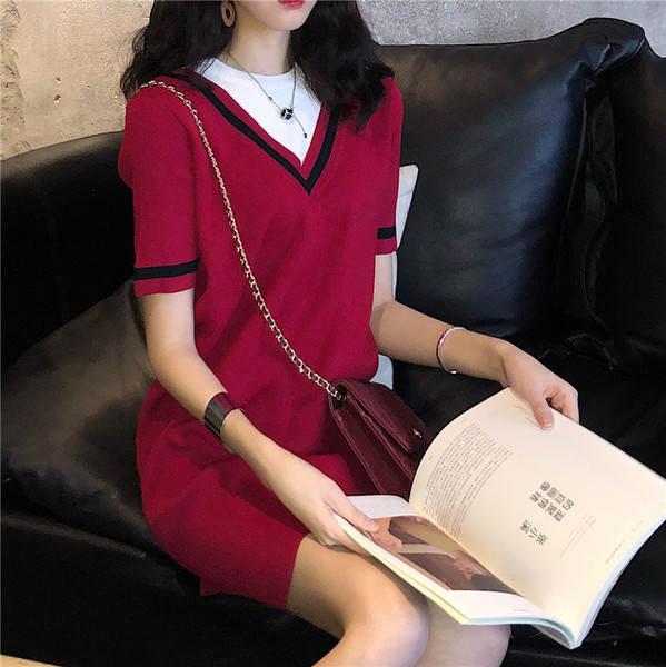 Foltos-alkalmi női ruha két színben