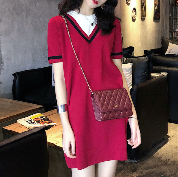 Foltos-alkalmi női ruha két színben