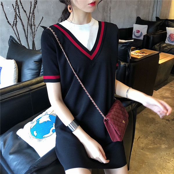 Foltos-alkalmi női ruha két színben