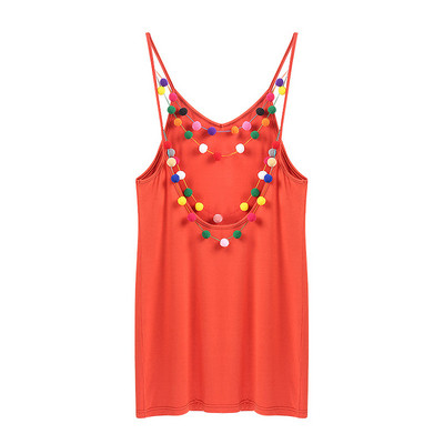 Μοντέρνο γυναικείο φόρεμα με λεπτούς ιμάντες σε διάφορα χρώματα