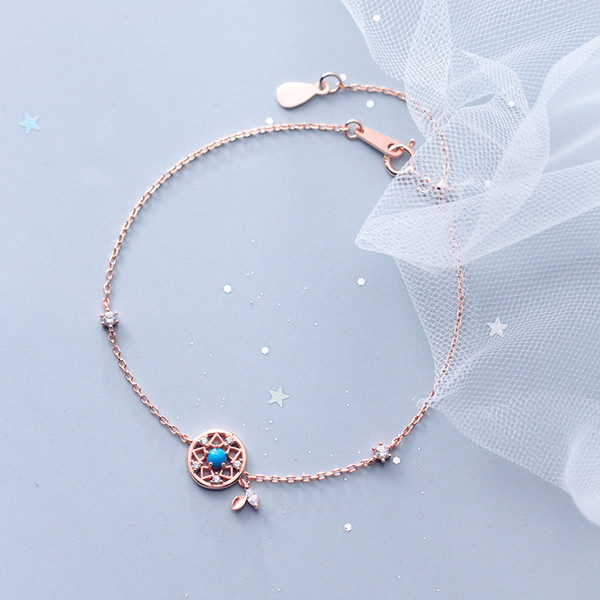 Γυναικείο βραχιόλι με μπλε πέτρα