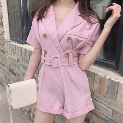 Καθημερινή γυναικεία φόρμα με ζώνη σε τρία χρώματα