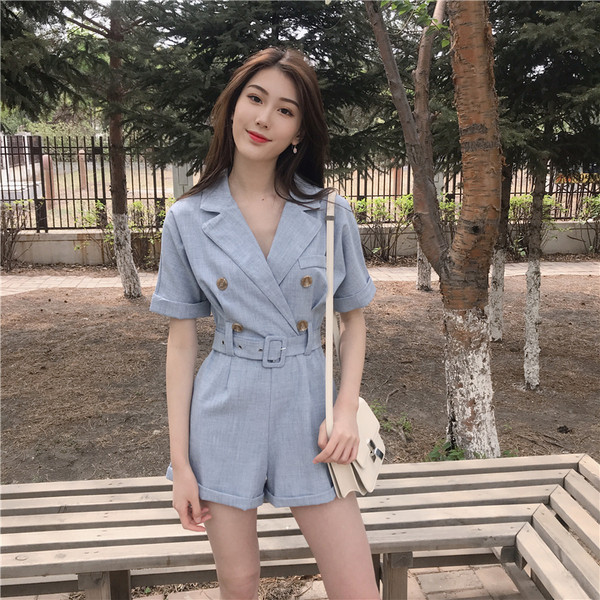 Καθημερινή γυναικεία φόρμα με ζώνη σε τρία χρώματα