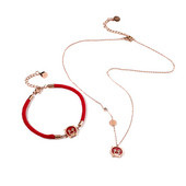 Finom női karkötő és nyaklánc szett