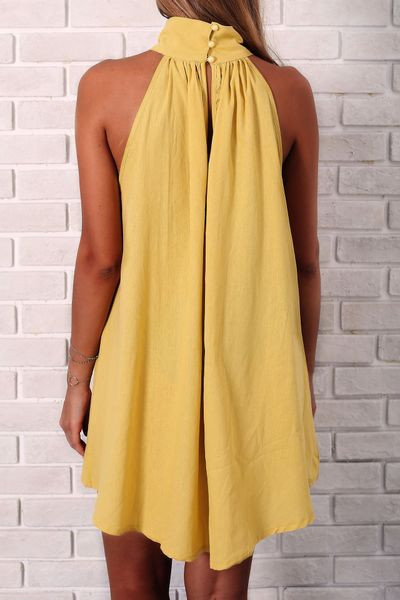 Nyári női ruha széles modell rózsaszín, sárga és kék színben