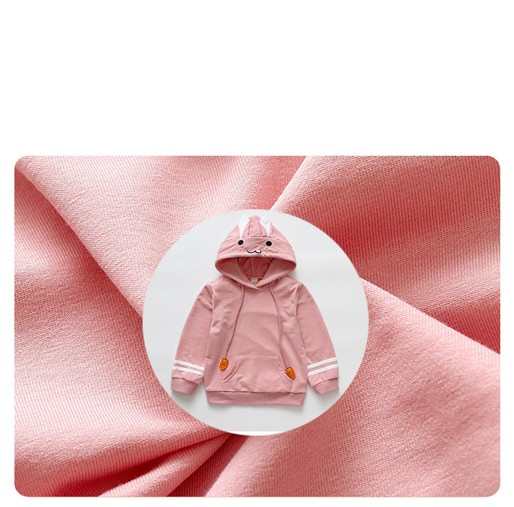 Καθημερινή  παιδική μπλούζα για κορίτσια με κουκούλα σε δύο χρώματα