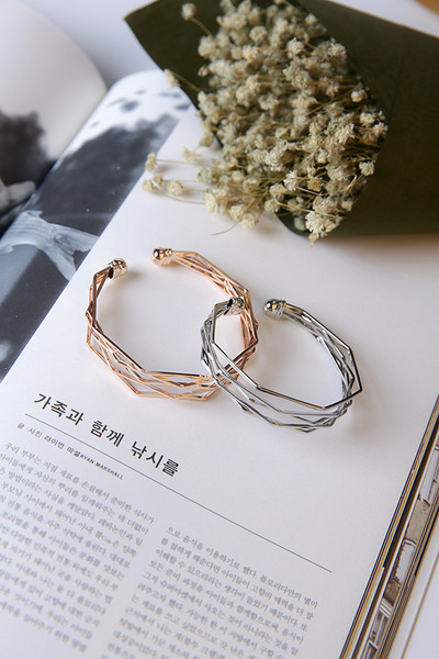 Modern női karkötő ezüst és arany színben