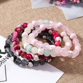 Дамска гривна с мъниста в различни цветове