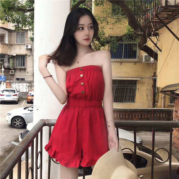 Modern női ujjatlan kombiné két színben