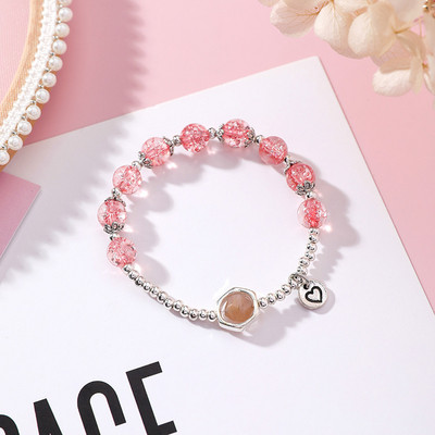 Модерна дамска гривна с мъниста в различни цветове