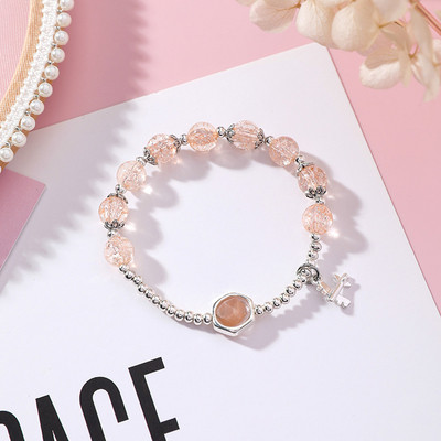 Модерна дамска гривна с мъниста в различни цветове