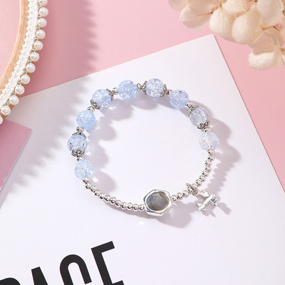 Модерна дамска гривна с мъниста в различни цветове