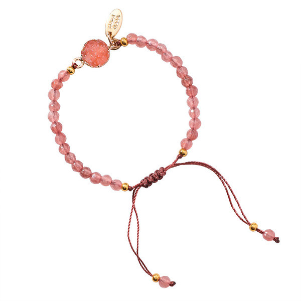 Női textil karkötő három színben gyöngyökkel