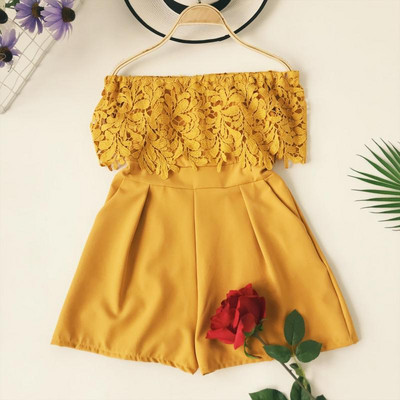 Modern női overál csipkével több színben