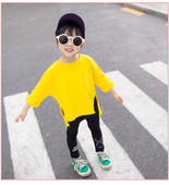 Gyermek blúz lányoknak, hosszú ujjú, három színben feliratos