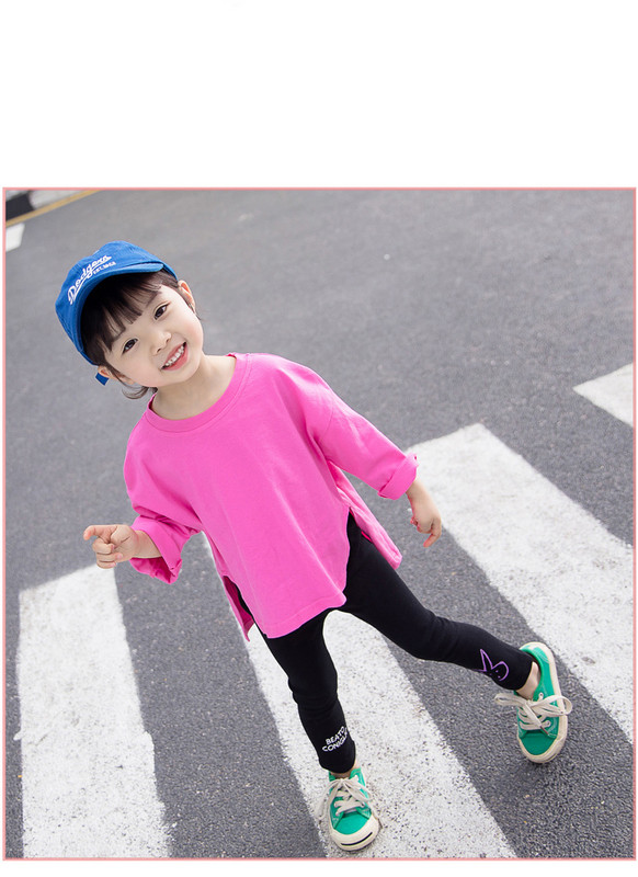 Gyermek blúz lányoknak, hosszú ujjú, három színben feliratos