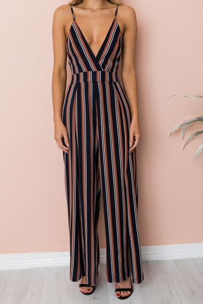 Νέο μοντέλο  γυναικεία ολόσωμη  φόρμα με λεπτές λουρίδες σε πέντε χρώματα