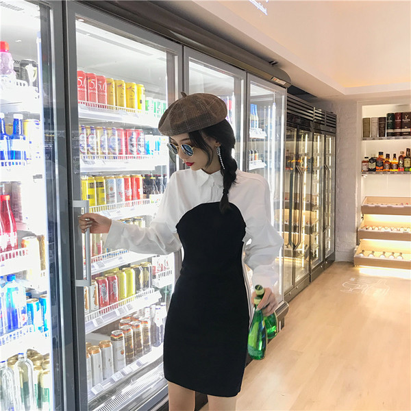 Alkalmi női ruha két színben Karcsú modell