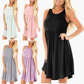 Lezser női ruha széles pántokkal, többféle színben