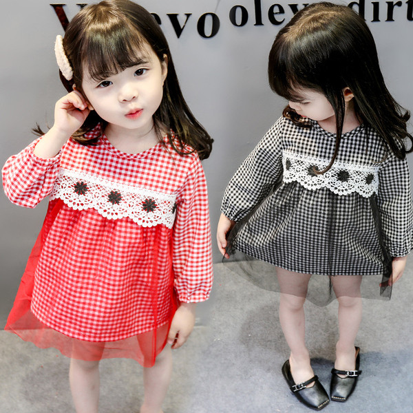 Modern gyerekruha hosszú ujjú fekete és piros színben