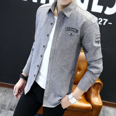 Modern, hosszú ujjú férfi ing Slim modell három színben