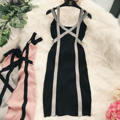 Modern női rugalmas ruha különböző színekben