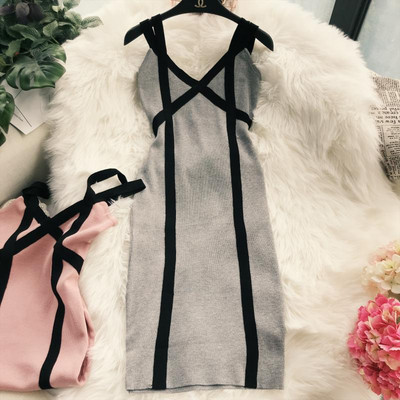 Modern női rugalmas ruha különböző színekben