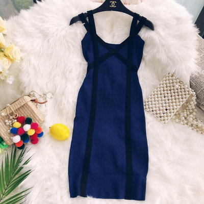 Modern női rugalmas ruha különböző színekben