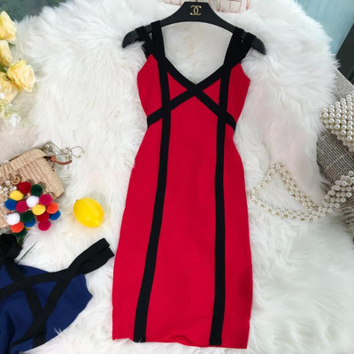 Modern női rugalmas ruha különböző színekben