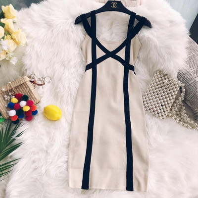 Modern női rugalmas ruha különböző színekben