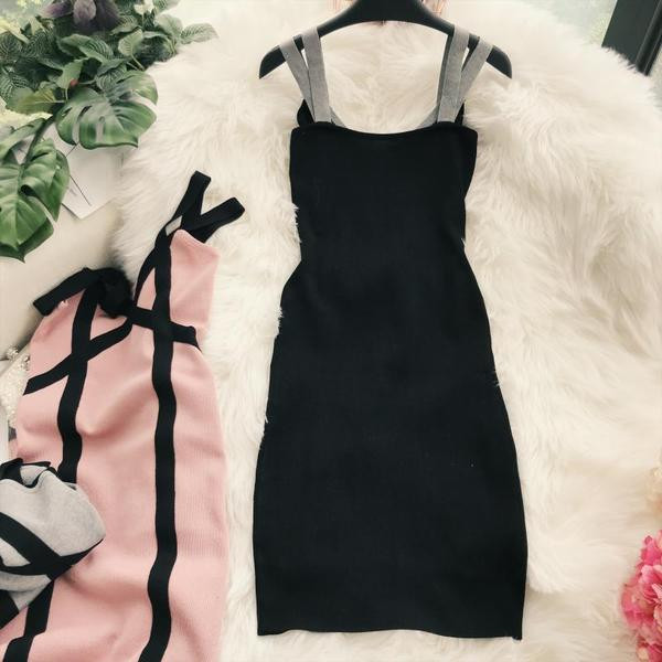 Modern női rugalmas ruha különböző színekben