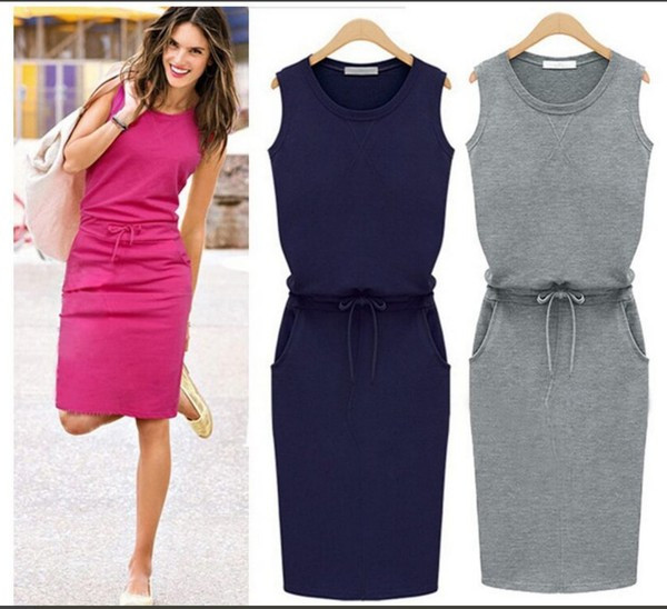 Sport és alkalmi női ruha három színben