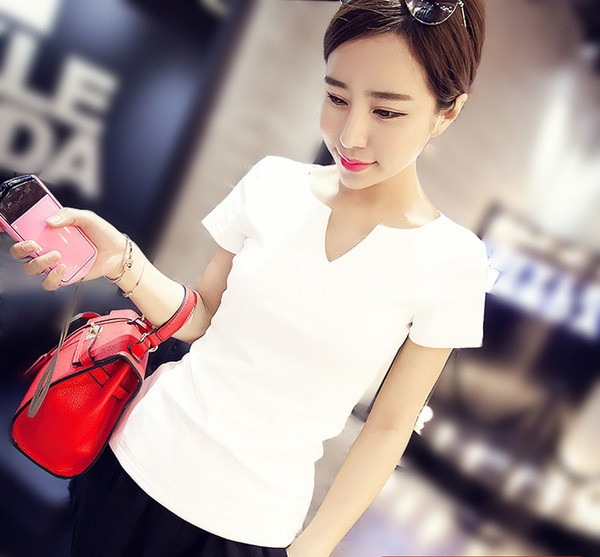 Modern női blúz rövid ujjal, két színben