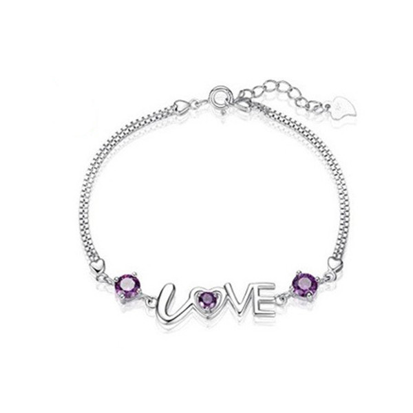 Stílusos női karkötő kövekkel, két színben