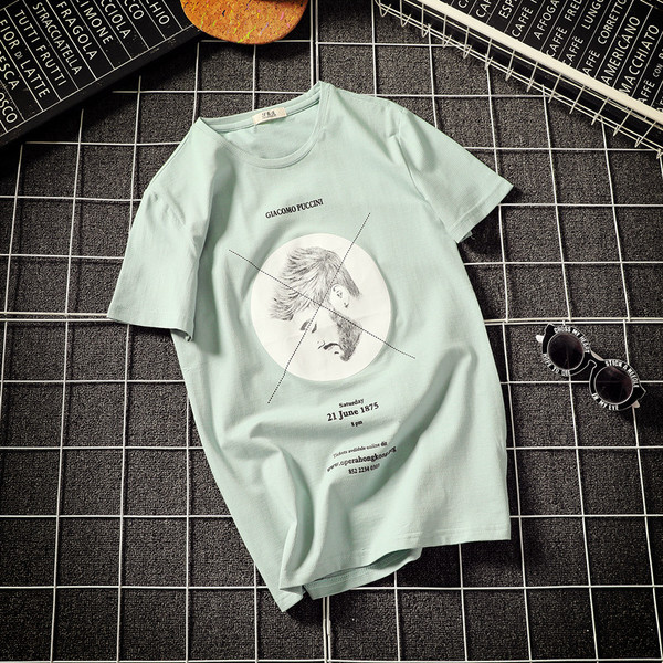 Modern férfi póló rövid ujjú rátéttel, három színben